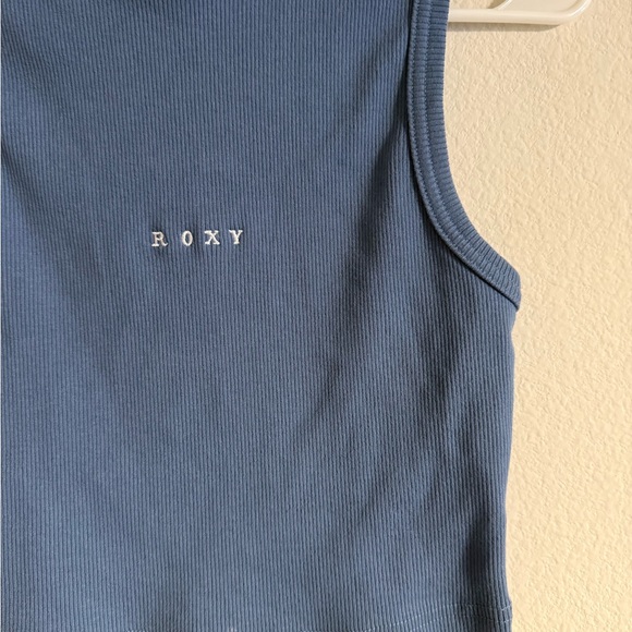Roxy Navy Blue Ribbed Tank Top - Picture 2 of 4